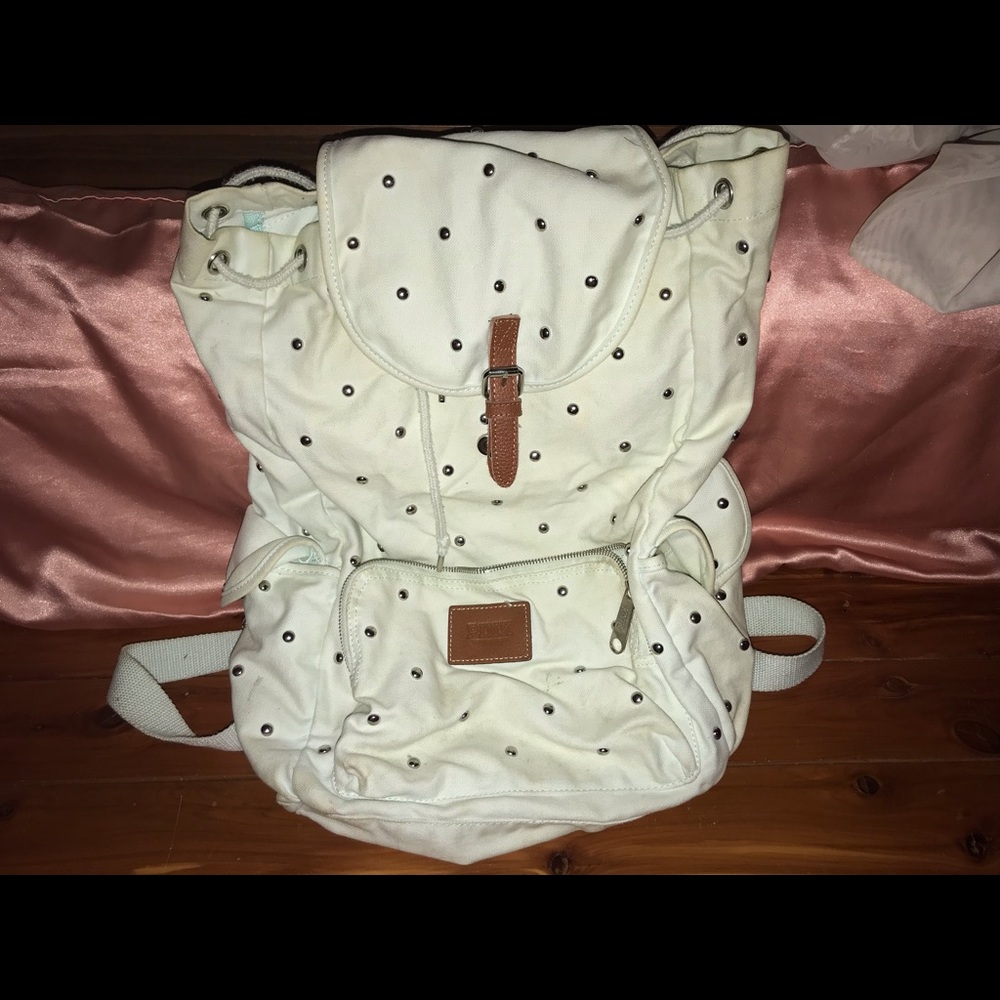 PINK Studded Backpack